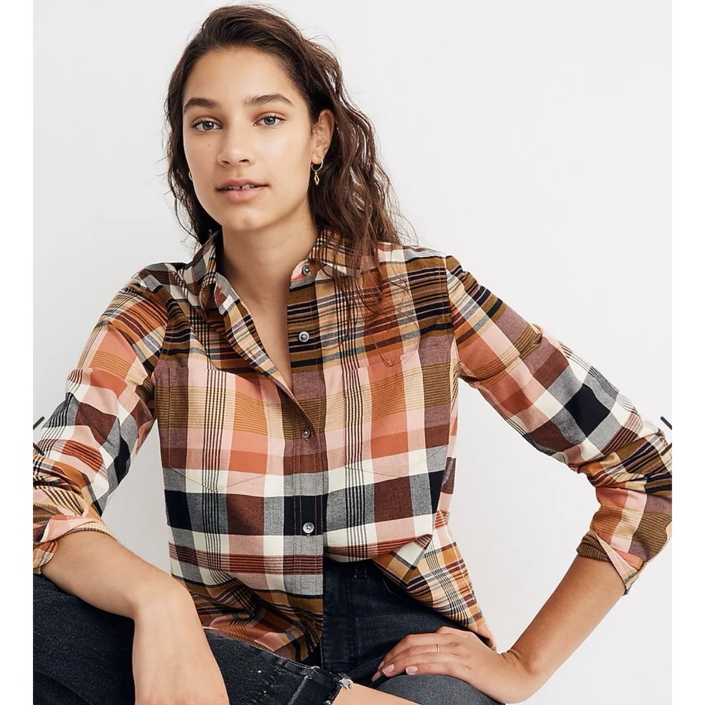 Madewell Plaid Button Up